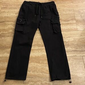 Brooklyn Cloth Cargo Jogger Pants Men's Size L Black Outdoors